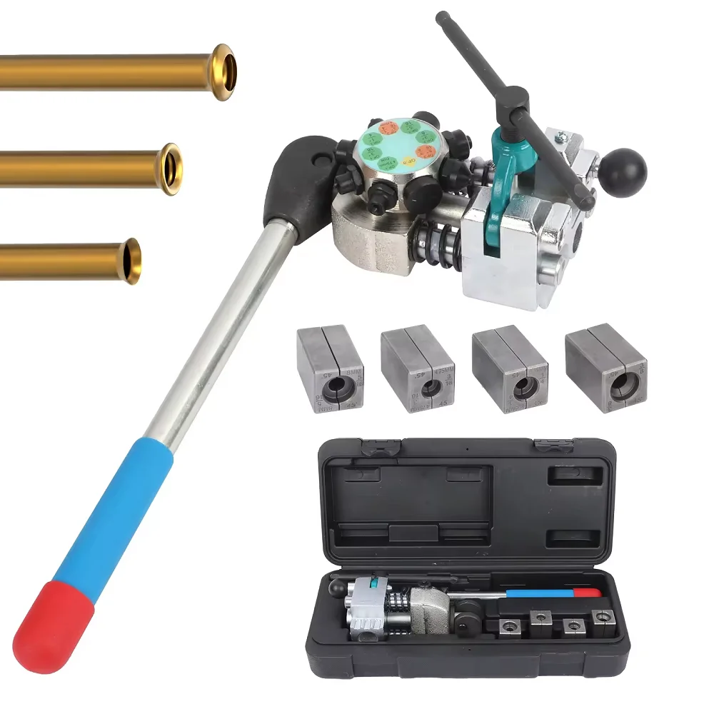 Professional Brake Line Flaring Tool Kit 45/37 Degree for Single, Bubble, and Double Flares 3/16", 1/4", 5/16", 3/8" Tubing
Professional Brake Line Flaring Tool Kit 45/37 Degree for Single, Bubble, and Double Flares 3/16", 1/4", 5/16", 3/8" Tubing