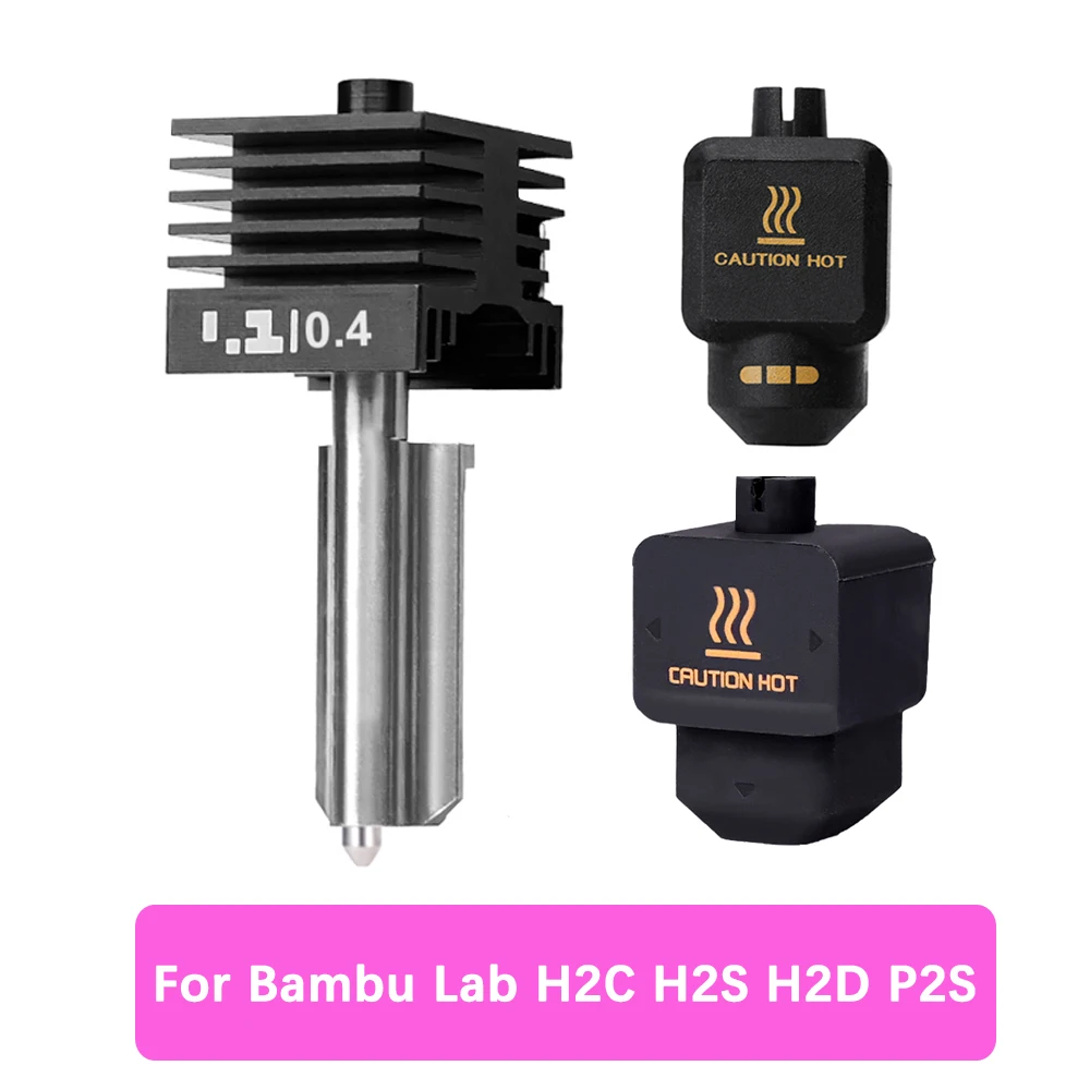 Hotend For Bambu Lab P2S Non-detachable Nozzle Hot End Hardened Steel Nozzle 0.2/0.4/0.6/0.8mm For Bamboo H2C/H2D/H2S/A1/A1mini
Hotend For Bambu Lab P2S Non-detachable Nozzle Hot End Hardened Steel Nozzle 0.2/0.4/0.6/0.8mm For Bamboo H2C/H2D/H2S/A1/A1mini