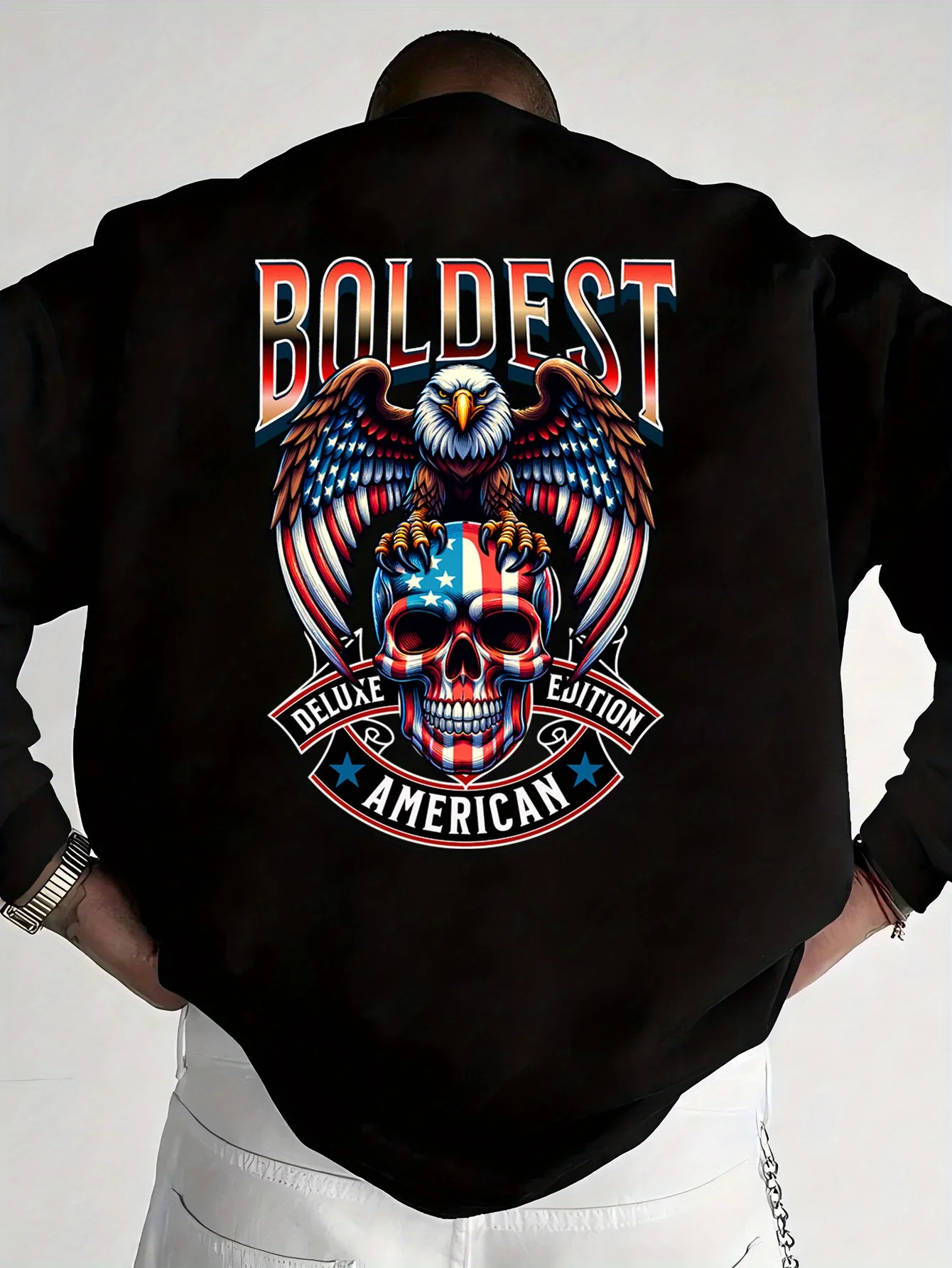 American Skull Graphic Print Autumn and Winter Men's and Women's Sweatshirts Casual Loose Outdoor Street Sports Training Brand
American Skull Graphic Print Autumn and Winter Men's and Women's Sweatshirts Casual Loose Outdoor Street Sports Training Brand