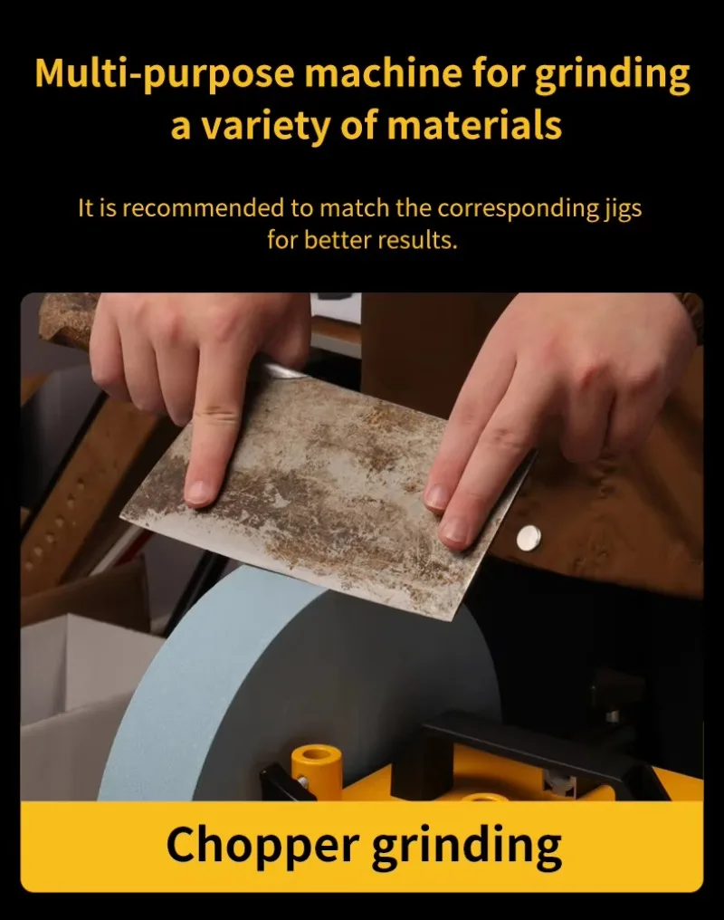 Новое поступление, 10-дюймовая точилка для влажной уборки, 400 Вт, настольная машина для заточки ножей с регулируемой скоростью, низкий уровень шума, полировка металла
Новое поступление, 10-дюймовая точилка для влажной уборки, 400 Вт, настольная машина для заточки ножей с регулируемой скоростью, низкий уровень шума, полировка металла