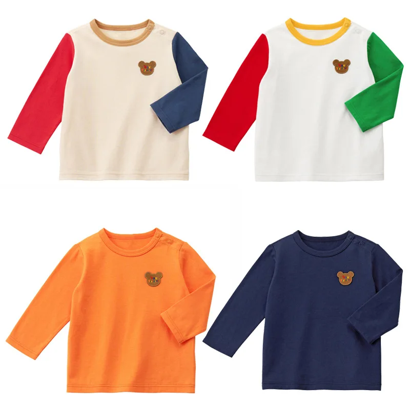 Spring Children's T-shirts Japan Cartoon Bear Tops Long Sleeved T-shirt Korean Kids Tees Round Neck Bottoming Shirt Camisetas
Spring Children's T-shirts Japan Cartoon Bear Tops Long Sleeved T-shirt Korean Kids Tees Round Neck Bottoming Shirt Camisetas
