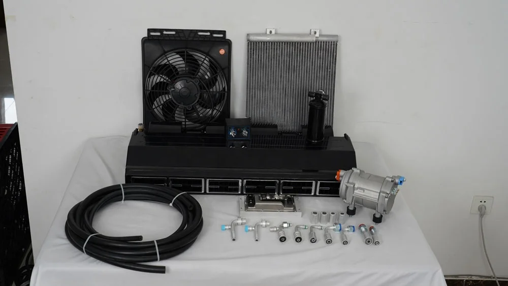 Brand New 12V Car Air Conditioner Unit Good Sleeper Underdash Electric Truck AC Kit Evaporator with AC Compressor 12000 BTU Max
Brand New 12V Car Air Conditioner Unit Good Sleeper Underdash Electric Truck AC Kit Evaporator with AC Compressor 12000 BTU Max