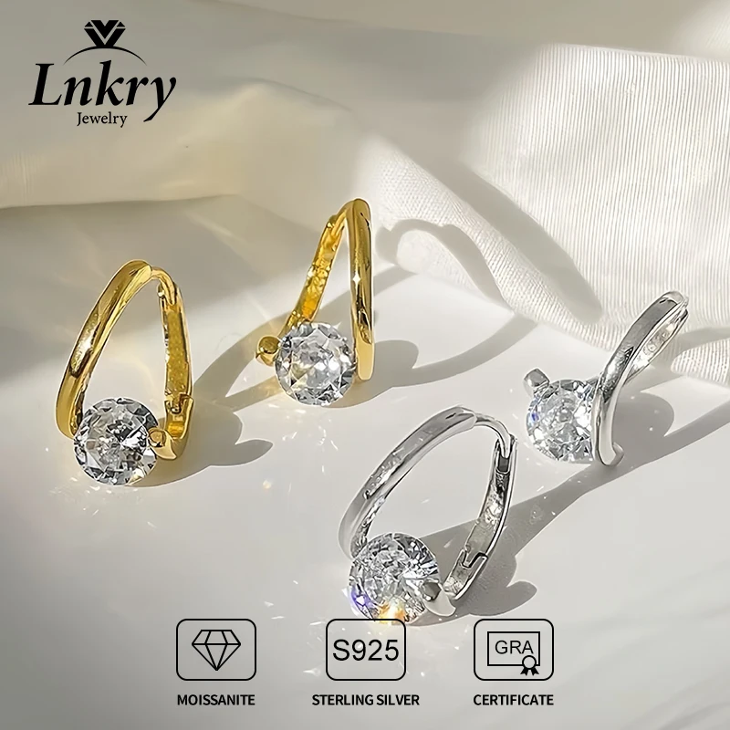 Lnkry Certified GRA 6.5mm Moissanite Hoop Earring For Women 925 Sterling Silver Geometric Earring Korean Fashion Niche Jewelry
Lnkry Certified GRA 6.5mm Moissanite Hoop Earring For Women 925 Sterling Silver Geometric Earring Korean Fashion Niche Jewelry