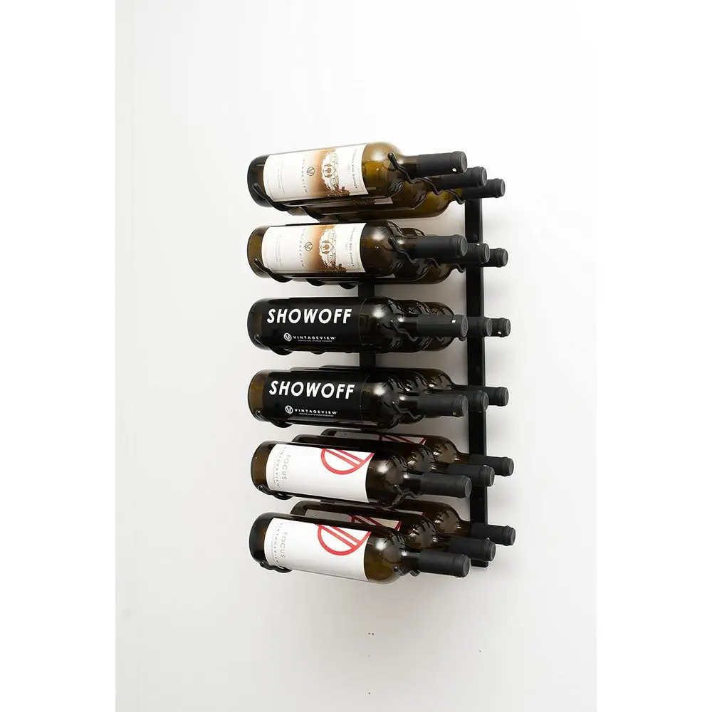 Matte Black Metal Wall Mounted Wine Rack, Triple Depth Design, 18 Bottle Capacity, Space Saving Wine Storage Shelf for Home Bar
Matte Black Metal Wall Mounted Wine Rack, Triple Depth Design, 18 Bottle Capacity, Space Saving Wine Storage Shelf for Home Bar