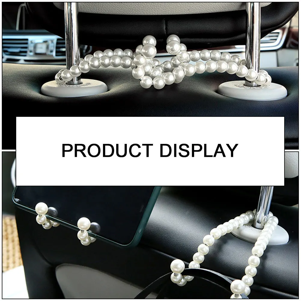 1Pair Stainless Steel Car Hooks Elegant Pearl Car Headrest Hangers Seat Back Heavy Duty Organizer Grocery Bag Holder
1Pair Stainless Steel Car Hooks Elegant Pearl Car Headrest Hangers Seat Back Heavy Duty Organizer Grocery Bag Holder