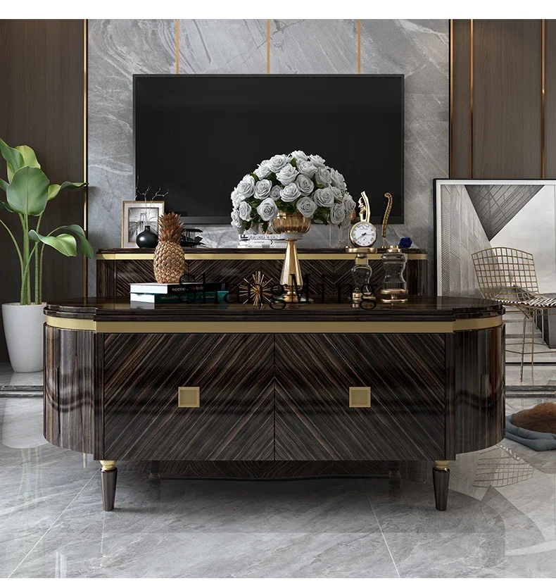 FG minimalist modern living room oval high and low TV cabinet combination storage table easy to clean
FG minimalist modern living room oval high and low TV cabinet combination storage table easy to clean