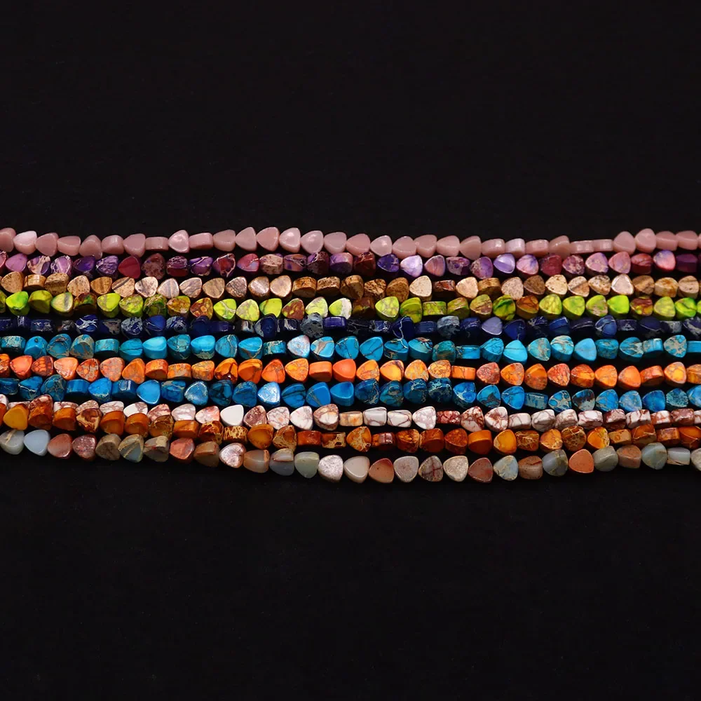 Charms Natural Stone Triangle Shape Emperor Stone Loose Beads 6x6x2mm DIY for Jewelry Making Earring Necklace Accessories
Charms Natural Stone Triangle Shape Emperor Stone Loose Beads 6x6x2mm DIY for Jewelry Making Earring Necklace Accessories