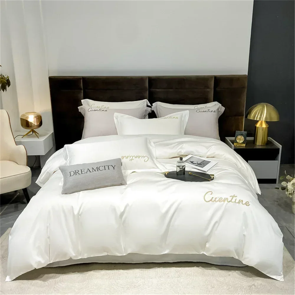 Nordic Luxury Egyptian Cotton Bedding Set King Queen Double Twin Size with Flat/Fitted Sheet Duvet Cover Pillowcases Bed Linens
Nordic Luxury Egyptian Cotton Bedding Set King Queen Double Twin Size with Flat/Fitted Sheet Duvet Cover Pillowcases Bed Linens