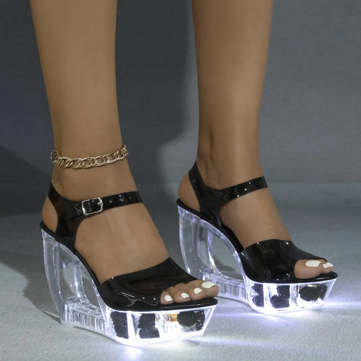 10.5CM 2026 Wedge Sandals, Floral Heel Crystal Sole Shoes, Runway Pole Dance Nightclub Heels LFD-1108WG-F78
10.5CM 2026 Wedge Sandals, Floral Heel Crystal Sole Shoes, Runway Pole Dance Nightclub Heels LFD-1108WG-F78