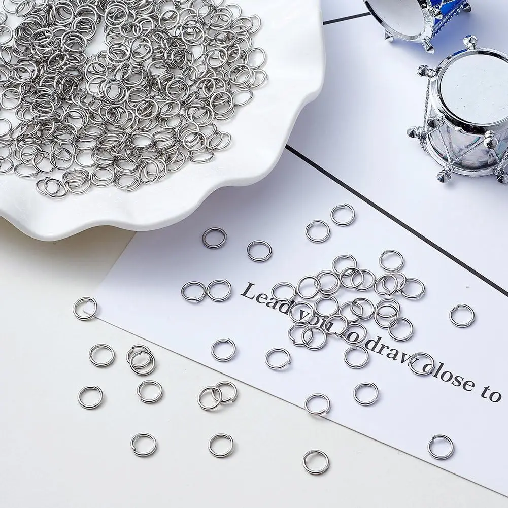 50Pcs/Lot 5/6MM Stainless Steel Gold Sliver Open Jump Rings Split Rings Connectors For Jewelry Making Supplies DIY Accessories
50Pcs/Lot 5/6MM Stainless Steel Gold Sliver Open Jump Rings Split Rings Connectors For Jewelry Making Supplies DIY Accessories