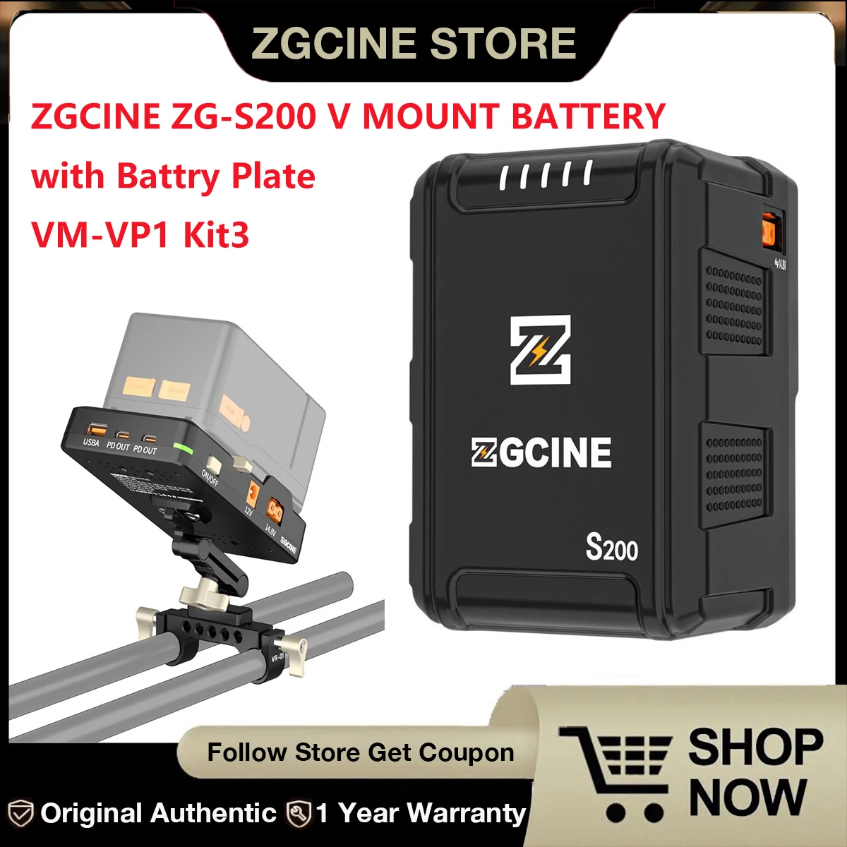 ZGCINE ZG-S200 V-Mount Battery Support D-TAP/BP/вход и выход, V-Lock Battery,for camera/Camcorder/Monitor/Filmmaker.plate
ZGCINE ZG-S200 V-Mount Battery Support D-TAP/BP/вход и выход, V-Lock Battery,for camera/Camcorder/Monitor/Filmmaker.plate