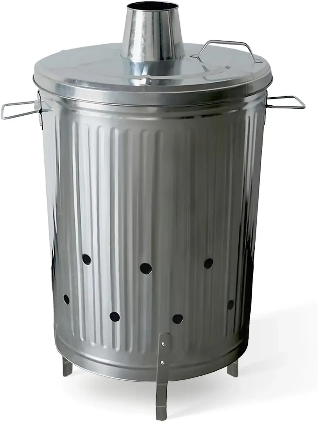 Outdoor Metal Burn Container For Trash Leaf Paper Fire Can Cage Bin With Chimney Lid Ventilation Holes Galvanized Steel 20 Gallo
Outdoor Metal Burn Container For Trash Leaf Paper Fire Can Cage Bin With Chimney Lid Ventilation Holes Galvanized Steel 20 Gallo