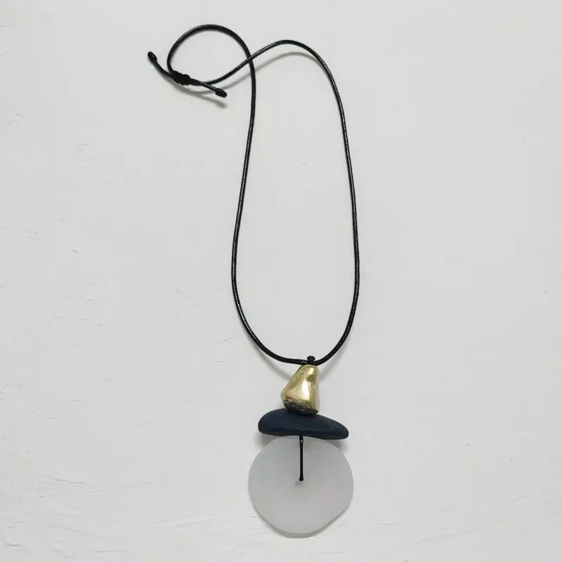 Long Resin Pendant Simple Style Frosted Resin Stone Pendant Exaggerated Style Necklace Ethnic Jewelry Women's Necklace
Long Resin Pendant Simple Style Frosted Resin Stone Pendant Exaggerated Style Necklace Ethnic Jewelry Women's Necklace