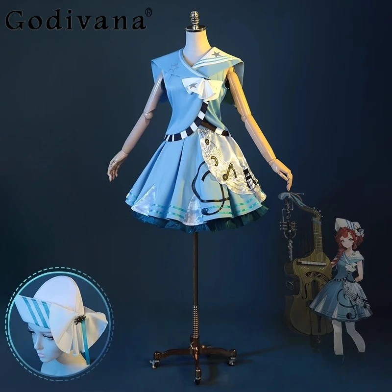 Uniform Sweet Lolita Dress Barcarola Game Reverse:1999 Cosplay Costume Top Skirt Socks Gloves Hat Halloween Woman Set
Uniform Sweet Lolita Dress Barcarola Game Reverse:1999 Cosplay Costume Top Skirt Socks Gloves Hat Halloween Woman Set