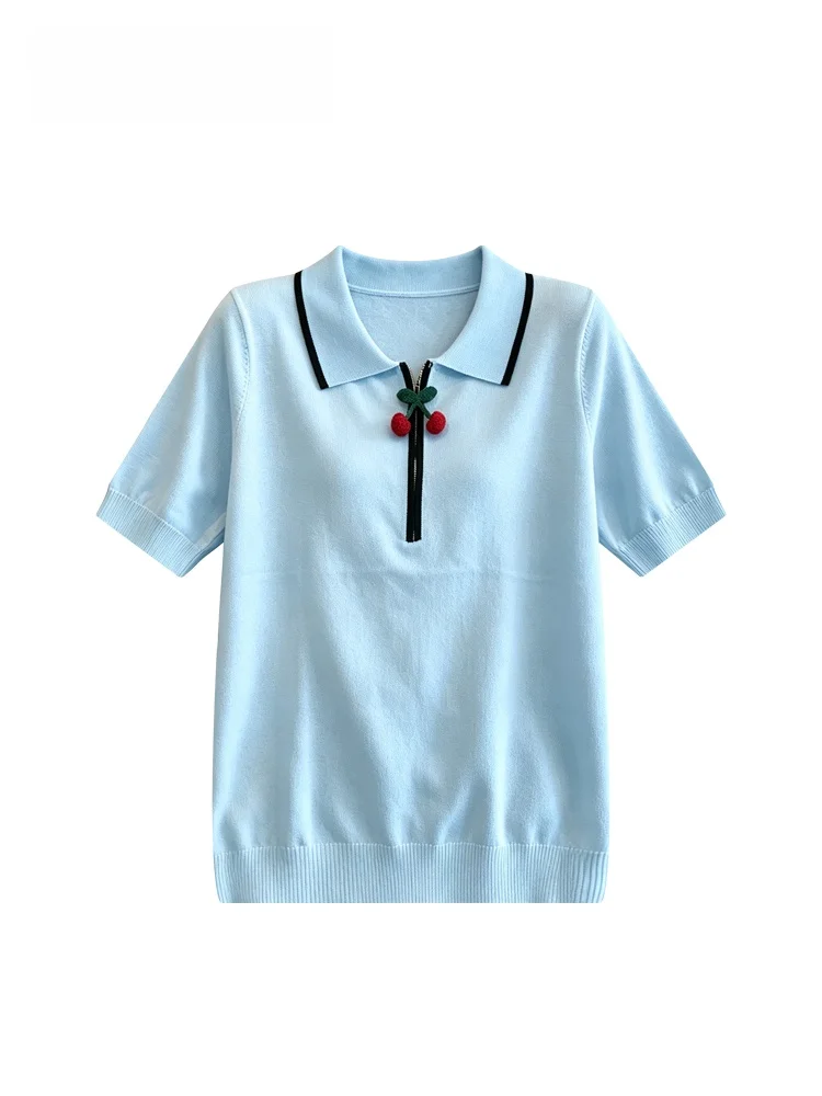 Cara CLUB plus Size Women's T-Shirt Short Sleeve Neck Casual Versatile Summer Fashionable Ice Silk Knitted Top
Cara CLUB plus Size Women's T-Shirt Short Sleeve Neck Casual Versatile Summer Fashionable Ice Silk Knitted Top