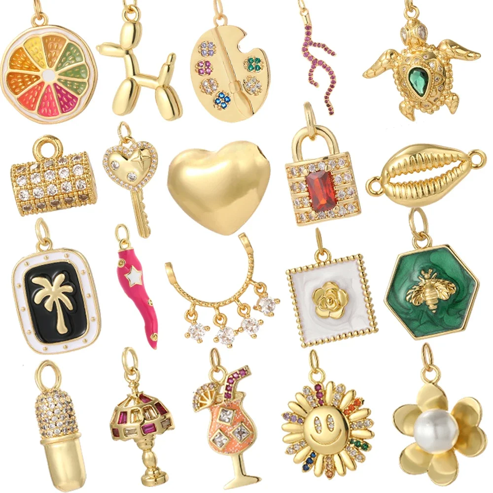 Key & Lock Lovers Charms for Jewelry Making Supplies Dijes Heart animal bag Pendant Gold Color Diy Earring Bracelet Necklacees
Key & Lock Lovers Charms for Jewelry Making Supplies Dijes Heart animal bag Pendant Gold Color Diy Earring Bracelet Necklacees