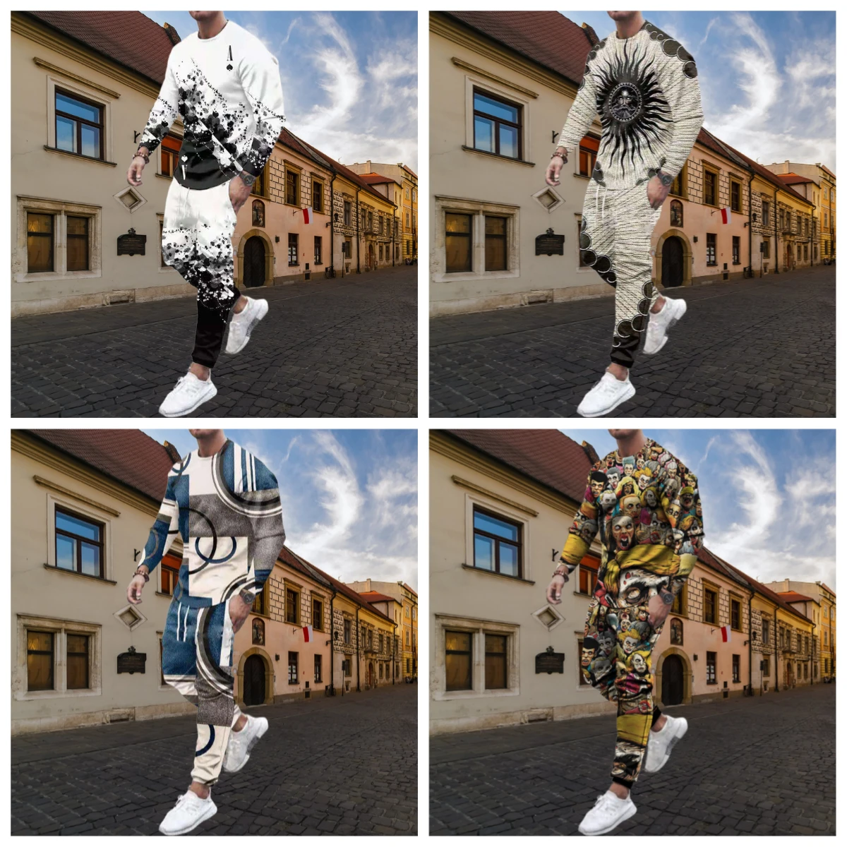 2025 Antumn New Men's Long-sleeved T-shirt Pants Suit Personality 3d Print Fashion Wear Match Large Size Sweatshirt 2-piece Set
2025 Antumn New Men's Long-sleeved T-shirt Pants Suit Personality 3d Print Fashion Wear Match Large Size Sweatshirt 2-piece Set