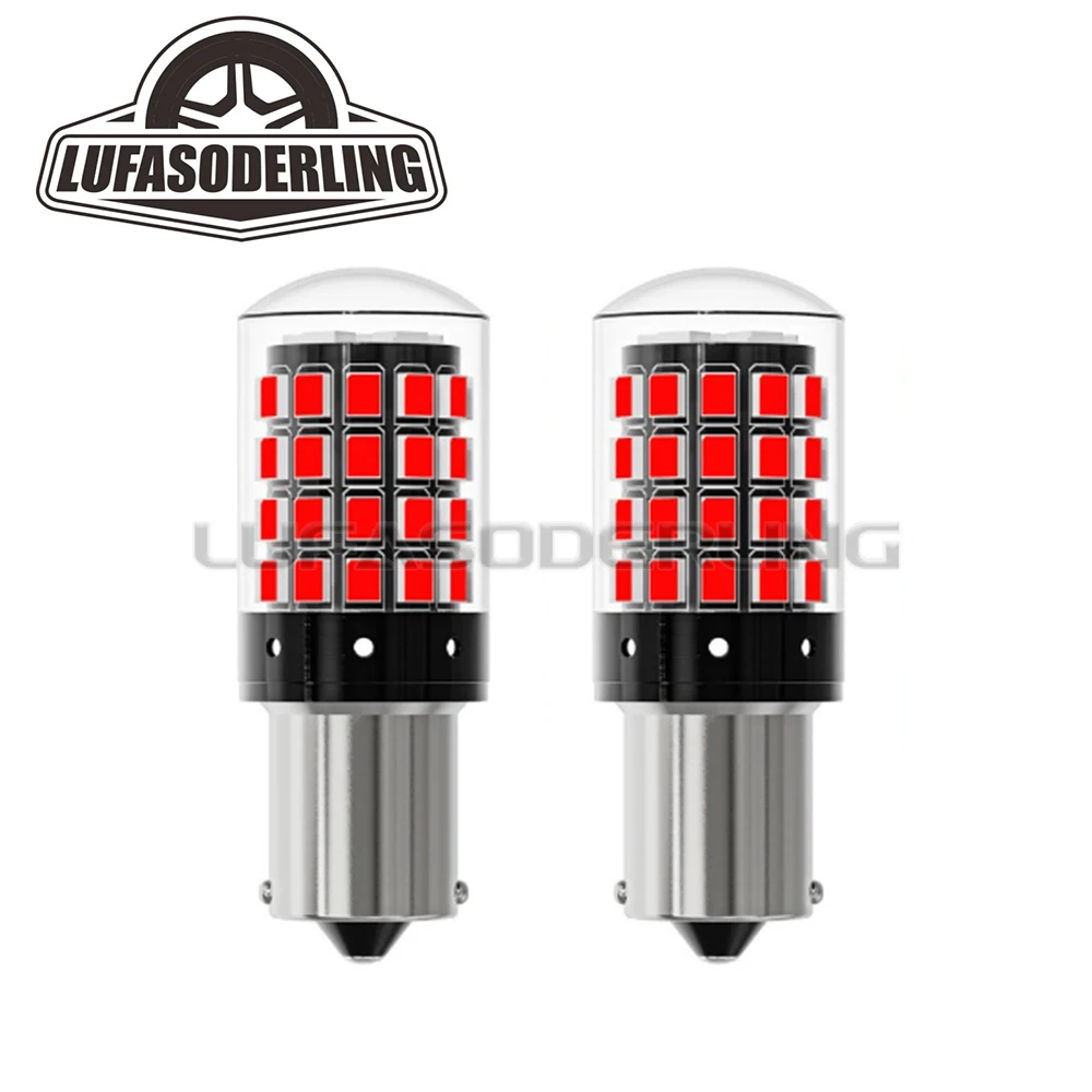 2pcs 1156 BA15S LED Red Bulb 12-24V, 7500K 21W Brake Stop Tail Reverse Backup Lights
2pcs 1156 BA15S LED Red Bulb 12-24V, 7500K 21W Brake Stop Tail Reverse Backup Lights