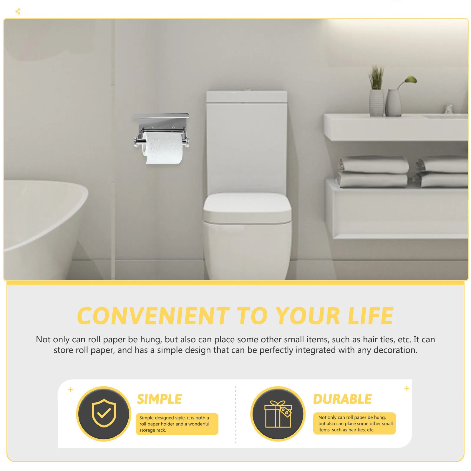 Держатель для туалетной бумаги из нержавеющей стали с полкой, настенный, антикоррозийный, для хранения туалетной бумаги, рулонов, салфеток, телефона и мелочей в ванной комнате
Держатель для туалетной бумаги из нержавеющей стали с полкой, настенный, антикоррозийный, для хранения туалетной бумаги, рулонов, салфеток, телефона и мелочей в ванной комнате