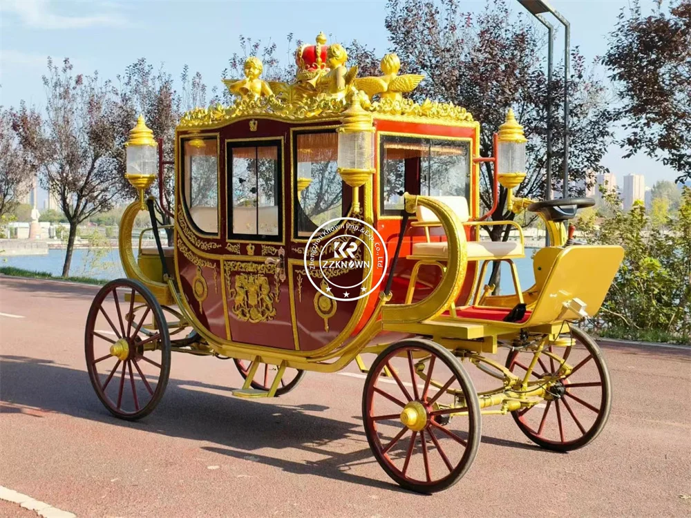 Премиальная европейская роскошная электрическая карета с возможностью индивидуальной настройки, элегантный королевский дизайн, идеально подходит для свадебных церемоний.
Премиальная европейская роскошная электрическая карета с возможностью индивидуальной настройки, элегантный королевский дизайн, идеально подходит для свадебных церемоний.