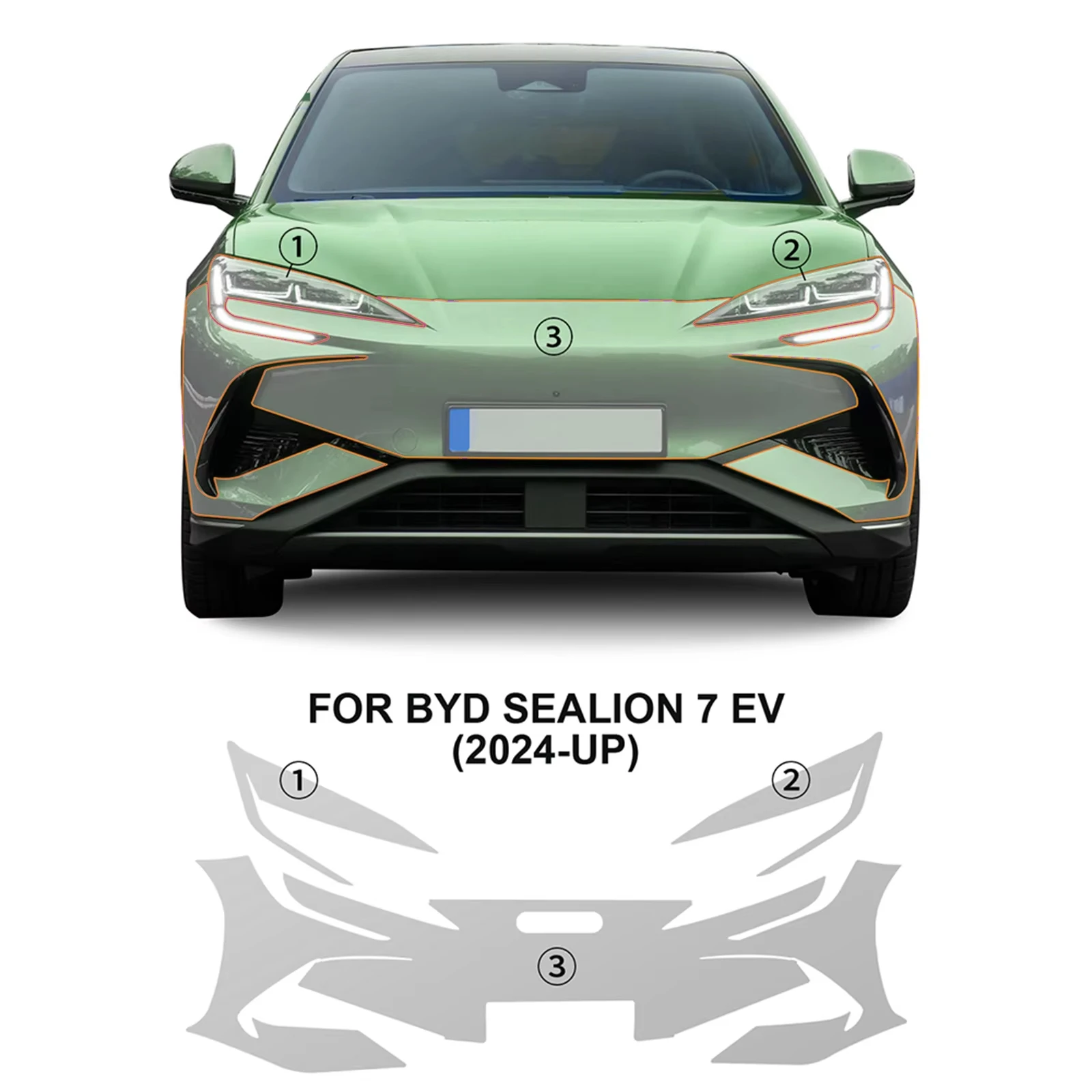 For BYD Sealion 7 EV 2024 2025 TPU Body Bumper Door Pre-cut Sticker Paint Protection Film PPF Scratch-resistant And Transparent
For BYD Sealion 7 EV 2024 2025 TPU Body Bumper Door Pre-cut Sticker Paint Protection Film PPF Scratch-resistant And Transparent