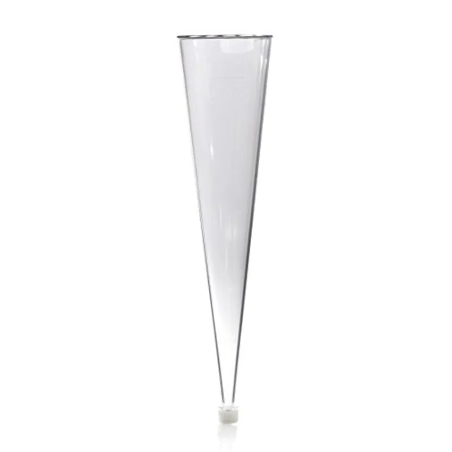 Bel-Art SP Imhoff Settling Cone Beaker 1000 mL Clear Styrene Cone with Graduations and Leak-Proof Polyethylene Plug for Sedimen
Bel-Art SP Imhoff Settling Cone Beaker 1000 mL Clear Styrene Cone with Graduations and Leak-Proof Polyethylene Plug for Sedimen