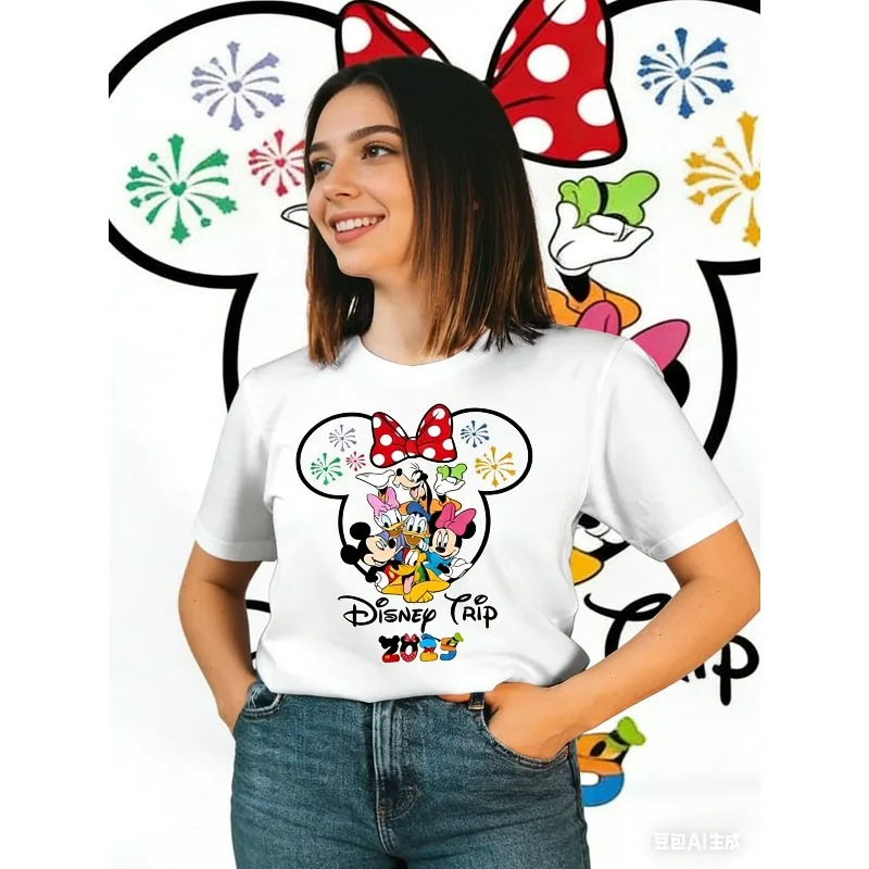 Футболка Disney Family Day Tour 2026, топы для семейного летнего отдыха, одежда больших размеров для детей и девочек, хлопковая футболка, женская одежда Y2k
Футболка Disney Family Day Tour 2026, топы для семейного летнего отдыха, одежда больших размеров для детей и девочек, хлопковая футболка, женская одежда Y2k