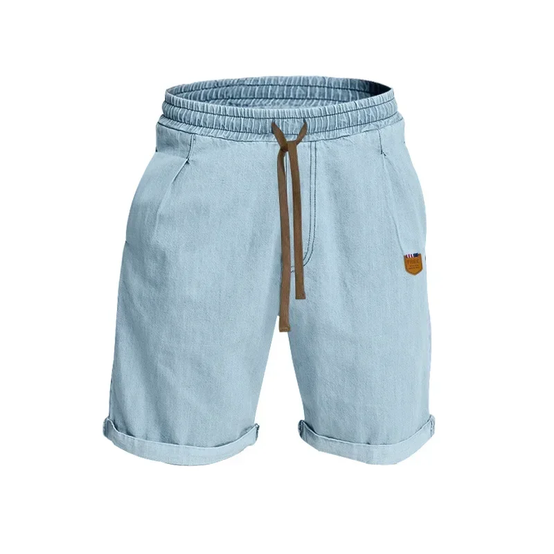 New Men Running Shorts Sportswear Denim Shorts Accessories Pants Loose Fit Drawstring Pockets Summer Spliced Casual Patchwork
New Men Running Shorts Sportswear Denim Shorts Accessories Pants Loose Fit Drawstring Pockets Summer Spliced Casual Patchwork