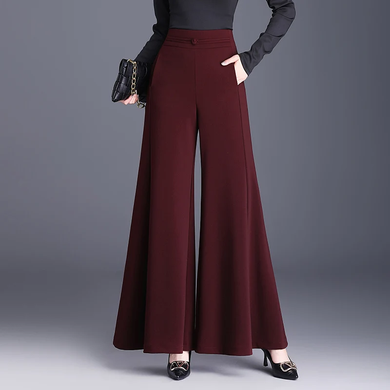 Новые весенние женские брюки с высокой талией и широкими штанинами, свободные повседневные длинные брюки из полиэстера, не мнущиеся
Новые весенние женские брюки с высокой талией и широкими штанинами, свободные повседневные длинные брюки из полиэстера, не мнущиеся