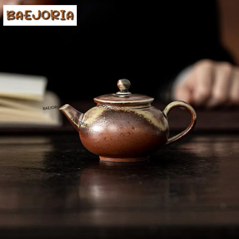160ml Kiln Fambe Comfortable Teapot Japanese Tea Infuser Pot Tea Making Kettle With Filter Dahongpao Cafes Supplies Collection
160ml Kiln Fambe Comfortable Teapot Japanese Tea Infuser Pot Tea Making Kettle With Filter Dahongpao Cafes Supplies Collection
