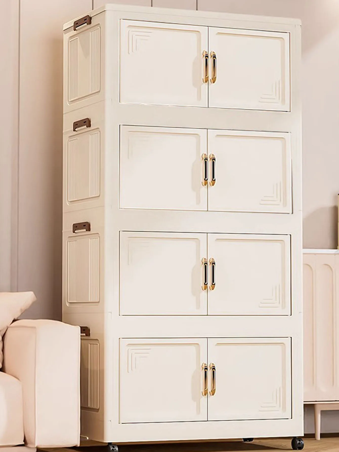 Large Capacity Foldable Storage Cabinet for Living Room Snack & Miscellaneous Goods Organizer Home Use No Installation Required
Large Capacity Foldable Storage Cabinet for Living Room Snack & Miscellaneous Goods Organizer Home Use No Installation Required