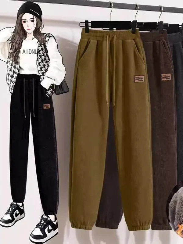 Женские спортивные спортивные штаны Thiened Fce больших размеров, брюки Харлан с высокой талией, корейские теплые повседневные зимние новые брюки для поездок на работу...
Женские спортивные спортивные штаны Thiened Fce больших размеров, брюки Харлан с высокой талией, корейские теплые повседневные зимние новые брюки для поездок на работу...