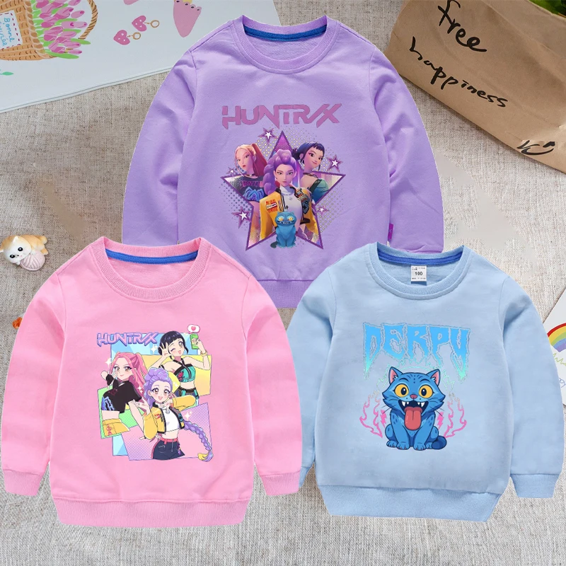 Kpop Demon Hunters All Cotton Round-neck Kids Thin Hoodie Autumn Casual Sweatshirts Fashion Pullovers Boys Girls Clothings Tops
Kpop Demon Hunters All Cotton Round-neck Kids Thin Hoodie Autumn Casual Sweatshirts Fashion Pullovers Boys Girls Clothings Tops