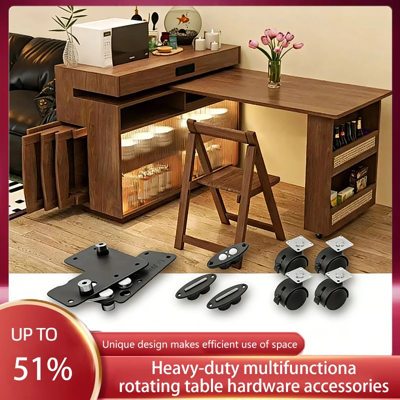 JISHI Heavy Duty 90 Degree Rotating Table Fittings For Office Desk Kitchen Bar Hidden Folding Mechanism High Strength
JISHI Heavy Duty 90 Degree Rotating Table Fittings For Office Desk Kitchen Bar Hidden Folding Mechanism High Strength