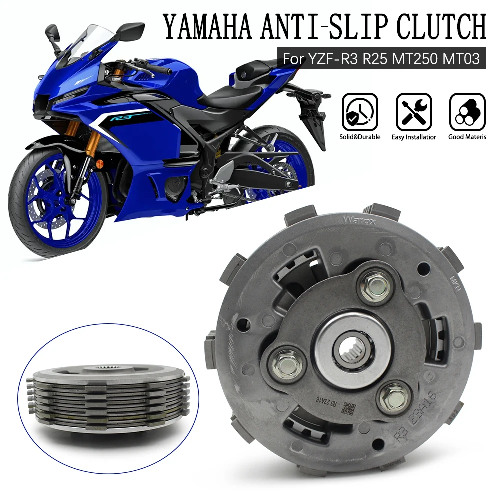 For Yamaha YZF-R3 YZF R3 R25 MT250 MT03 Racing Non Slipper Modified to Slipper Sliding Clutch
For Yamaha YZF-R3 YZF R3 R25 MT250 MT03 Racing Non Slipper Modified to Slipper Sliding Clutch