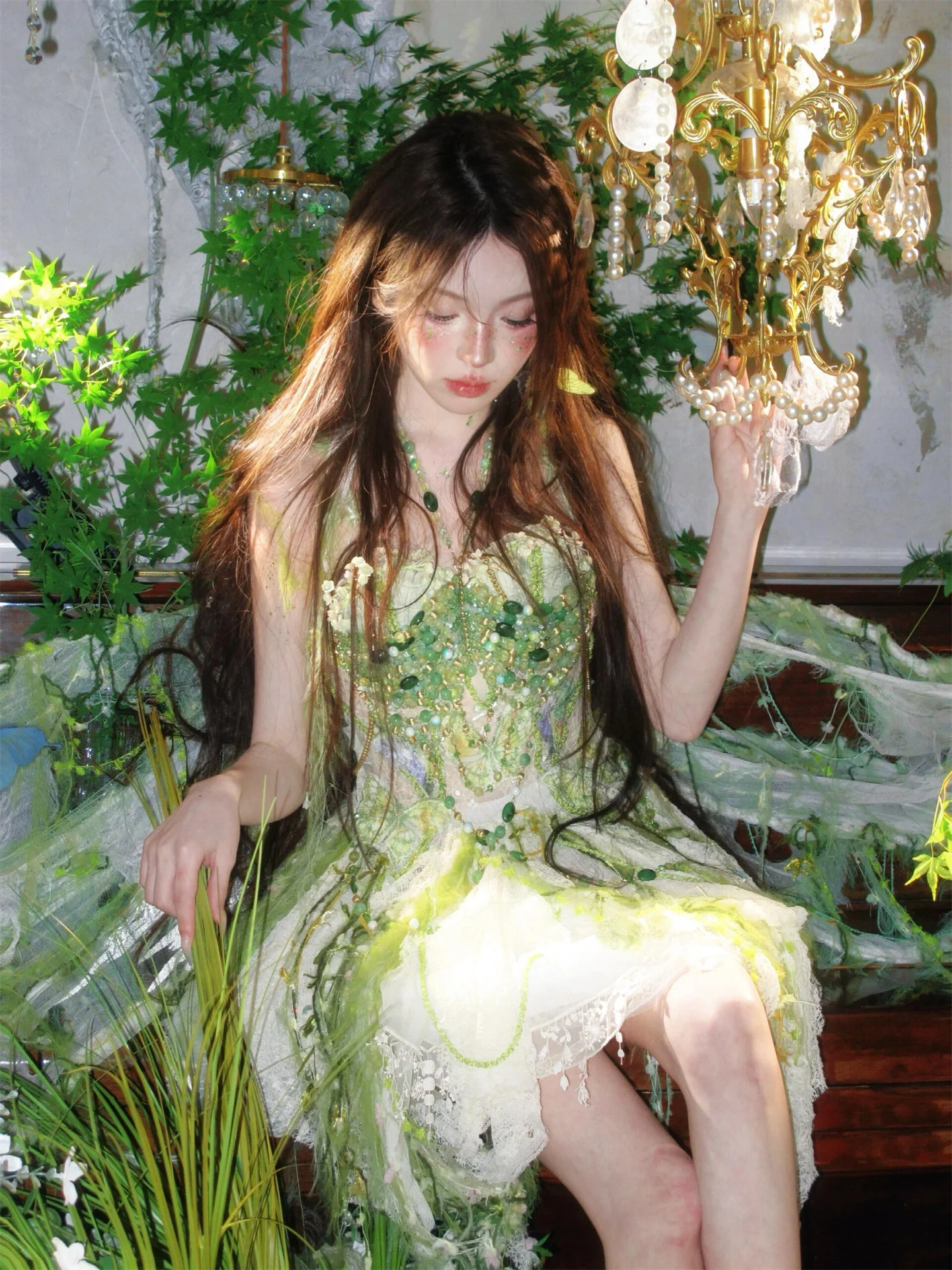 New Fairy Glowing Atmosphere Forest System Art Photo Stage Costume Photography Studio Green Wild Oz Elf Stage Costume Women
New Fairy Glowing Atmosphere Forest System Art Photo Stage Costume Photography Studio Green Wild Oz Elf Stage Costume Women