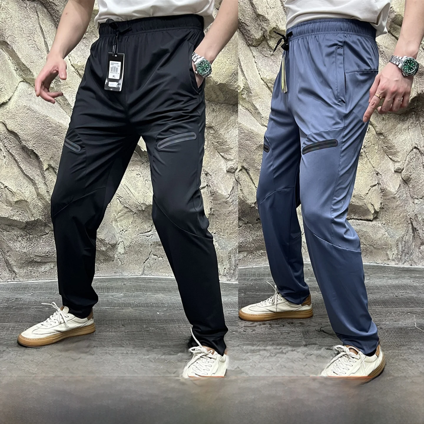 Уличные высокоэластичные повседневные брюки из ледяного шелка Qui Dry, 3D пошив, весна-лето, молодежные длинные прямые брюки для активного отдыха
Уличные высокоэластичные повседневные брюки из ледяного шелка Qui Dry, 3D пошив, весна-лето, молодежные длинные прямые брюки для активного отдыха