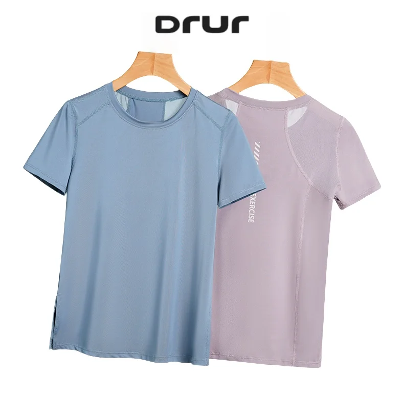 DRUR Quick Dry Sports Top Women Summer Yoga Shirt Breathable Loose Fit Gym Tops Female Running Sportswear Activewear Workout Tee
DRUR Quick Dry Sports Top Women Summer Yoga Shirt Breathable Loose Fit Gym Tops Female Running Sportswear Activewear Workout Tee