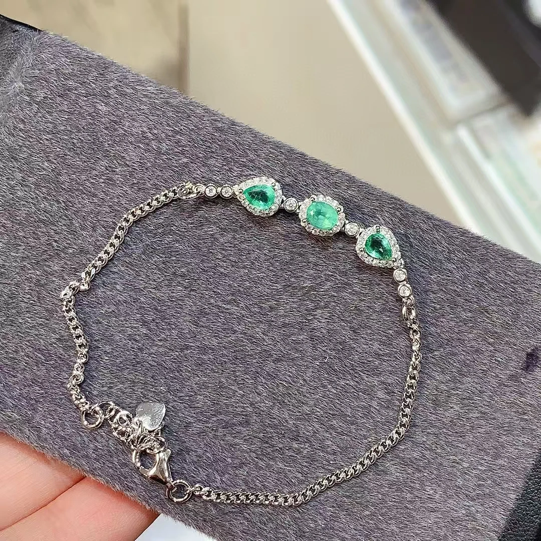 KJJEAXCMY Fine Jewelry Natural Emerald Women's Bracelet 925Pure Silver Exquisite Inlaid High Clarity Gem Birthday Party Wedding
KJJEAXCMY Fine Jewelry Natural Emerald Women's Bracelet 925Pure Silver Exquisite Inlaid High Clarity Gem Birthday Party Wedding
