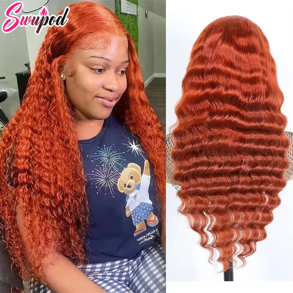 13x4 13x6 HD Lace Frontal Wig Ginger Orange Lace Front Human Hair Wigs 34 36 Inch Deep Wave Frontal Wig Curly Human Hair Wig
13x4 13x6 HD Lace Frontal Wig Ginger Orange Lace Front Human Hair Wigs 34 36 Inch Deep Wave Frontal Wig Curly Human Hair Wig