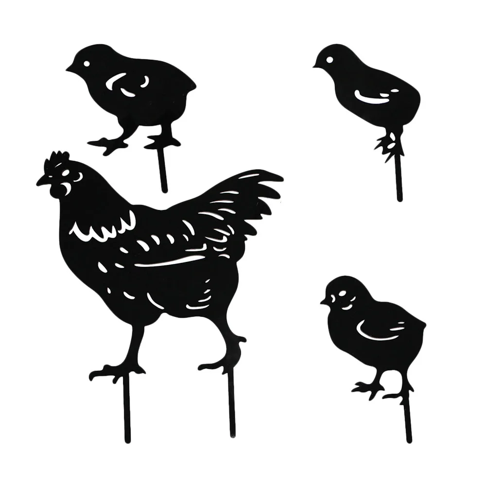 4 Pcs Acrylic Garden Animal Stakes Chicken Shape Weather Resistant Decorative Yard for Lawn Garden Easter
4 Pcs Acrylic Garden Animal Stakes Chicken Shape Weather Resistant Decorative Yard for Lawn Garden Easter