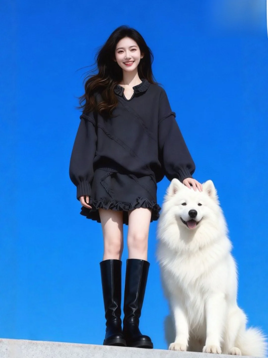 Korean Style Semi-Body Skirt Set Elegant Spring Fashion Women's Comfortable Warm Mid-Elastic High-Waist V-Neck Long Sleeve
Korean Style Semi-Body Skirt Set Elegant Spring Fashion Women's Comfortable Warm Mid-Elastic High-Waist V-Neck Long Sleeve