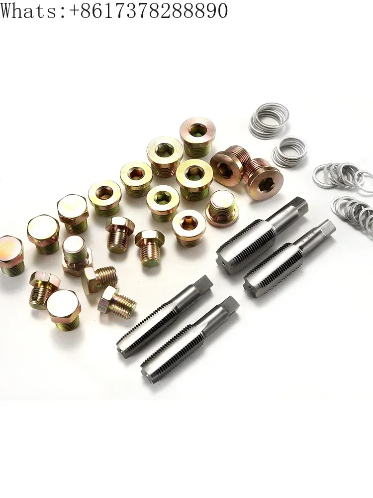 Special tool for repairing sliding tooth of oil drain screw of automobile oil pan thread repair oil bottom screw
Special tool for repairing sliding tooth of oil drain screw of automobile oil pan thread repair oil bottom screw