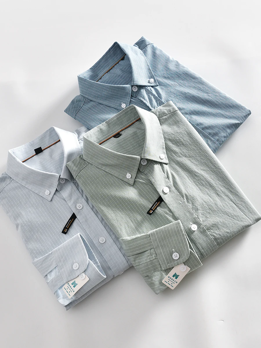 Plaid Long Sleeve Casual Shirt New Fashion Versatile Lightweight Business Men's Clothing Washed Ready to Wear Standard Fit
Plaid Long Sleeve Casual Shirt New Fashion Versatile Lightweight Business Men's Clothing Washed Ready to Wear Standard Fit