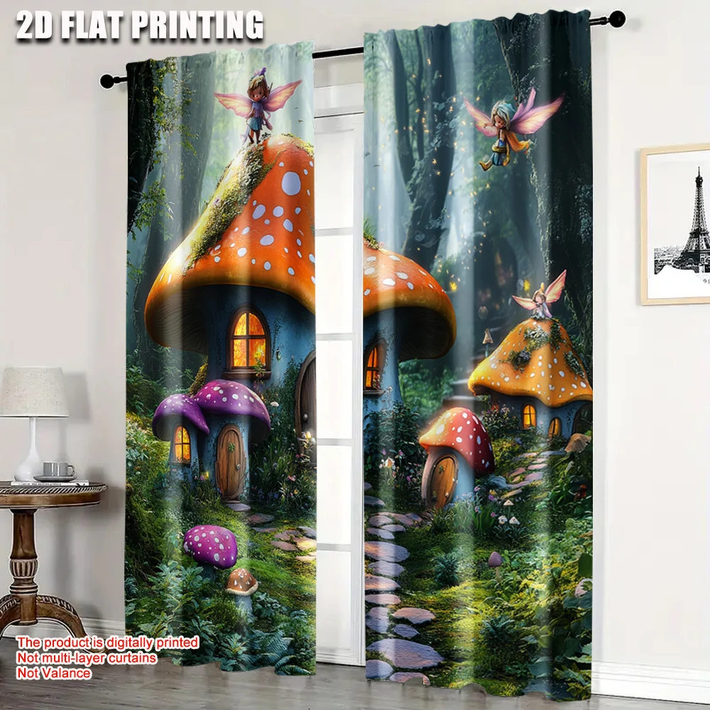 2pcs, Curtains 2D print Enchanting Fairy Garden Versatile Durable Polyester (without rod) Home Decor Ldeal for Various Rooms,
2pcs, Curtains 2D print Enchanting Fairy Garden Versatile Durable Polyester (without rod) Home Decor Ldeal for Various Rooms,