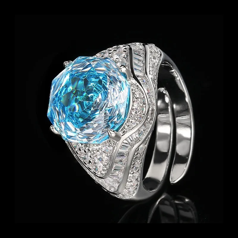 2025 New Zhuang Shengsheng Jewelry Copper Bottom Gold-plated Simulation Sea Blue Temperament Round Ring Female 12mm
2025 New Zhuang Shengsheng Jewelry Copper Bottom Gold-plated Simulation Sea Blue Temperament Round Ring Female 12mm