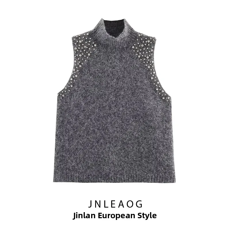 JNLEAOG Autumn New Fashion Women's Mixed Fibre Beaded Top Commute Style round Neck Regular Thickness Polyester Fabric
JNLEAOG Autumn New Fashion Women's Mixed Fibre Beaded Top Commute Style round Neck Regular Thickness Polyester Fabric