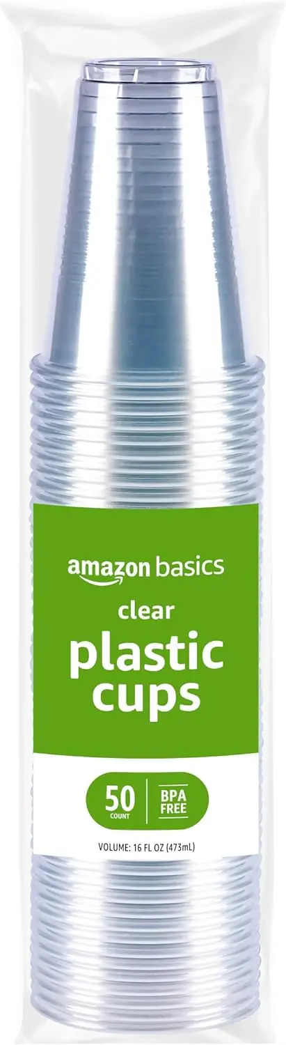Clear plastic cups for cold beverages, BPA-free, 16oz, easy-grip design, pack of 50
Clear plastic cups for cold beverages, BPA-free, 16oz, easy-grip design, pack of 50