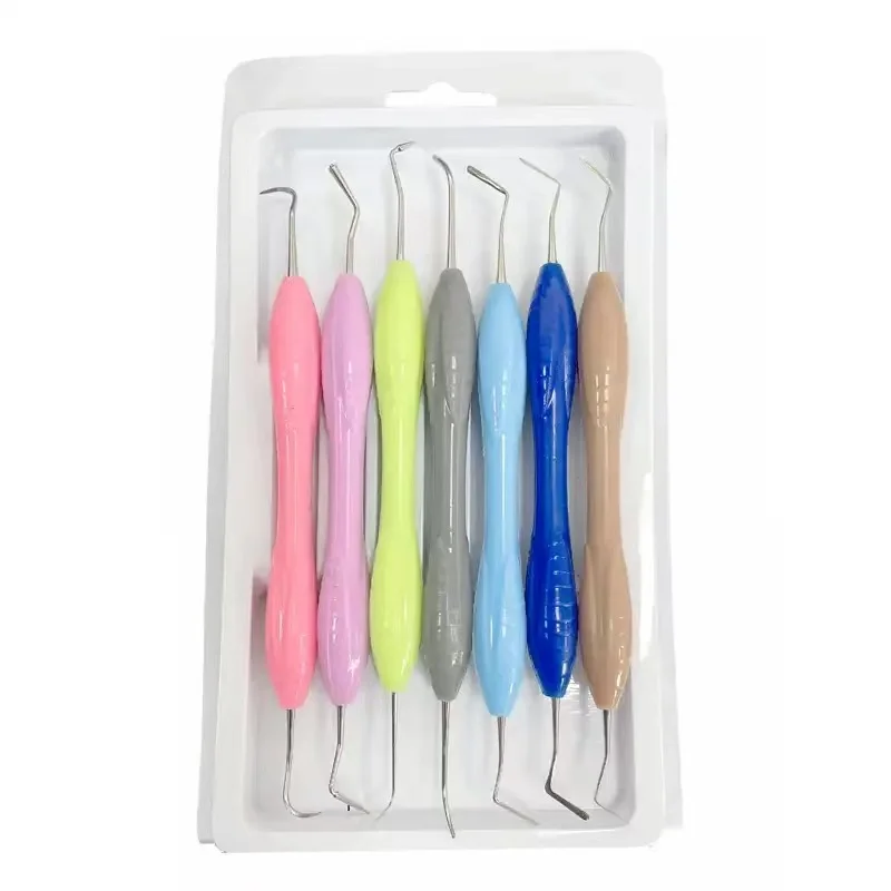 6pcs Dental Composite Resin Filling Filler Spatulas Autoclavable Autoclavable Disinfection Box Dentistry Restoration Instrument
6pcs Dental Composite Resin Filling Filler Spatulas Autoclavable Autoclavable Disinfection Box Dentistry Restoration Instrument