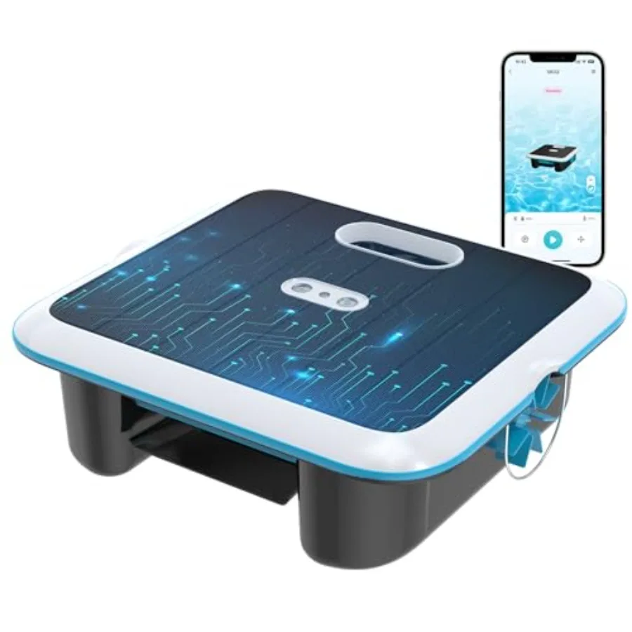 SK02 Solar Powered Robotic Pool Skimmer with 24/7 Cleaning, APP Support, Dual Charging Modes, Upgraded Large Capacity, Ideal fo
SK02 Solar Powered Robotic Pool Skimmer with 24/7 Cleaning, APP Support, Dual Charging Modes, Upgraded Large Capacity, Ideal fo